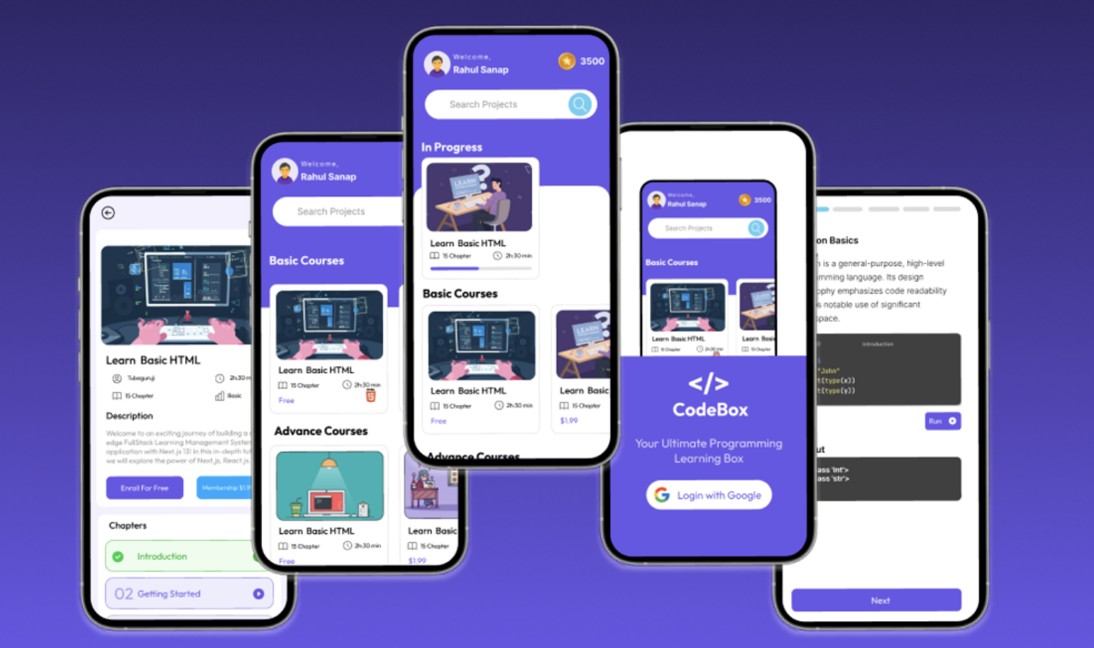 E-Learning Application media