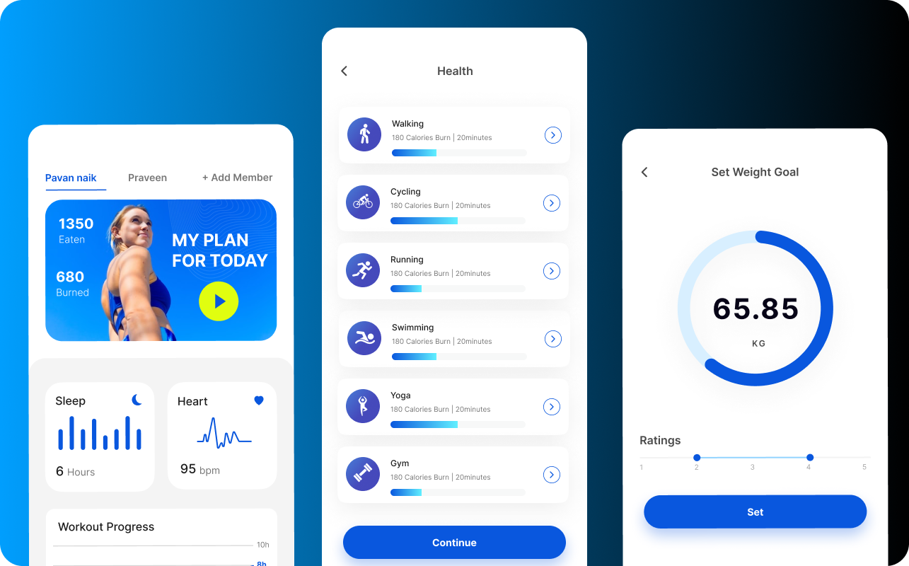 FitTrack UI/UX media
