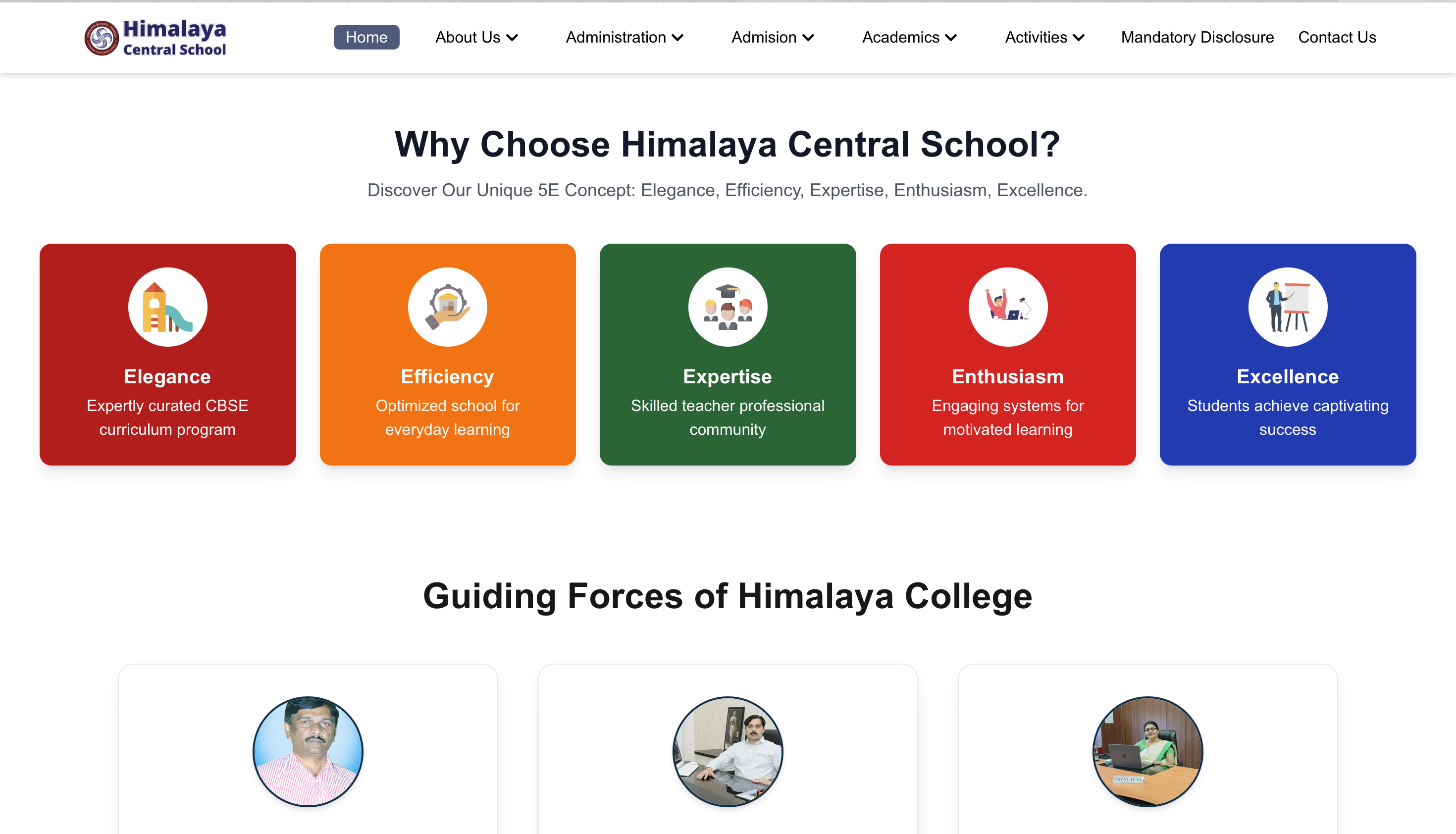 Himalaya School Website media